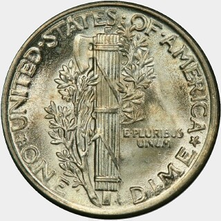 1934  Ten Cent reverse