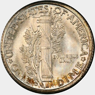 1934-D  Ten Cent reverse