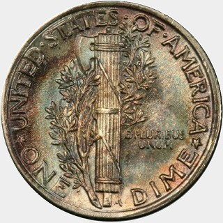 1935  Ten Cent reverse