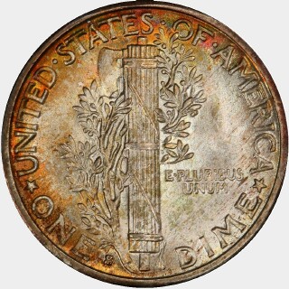 1935-S  Ten Cent reverse