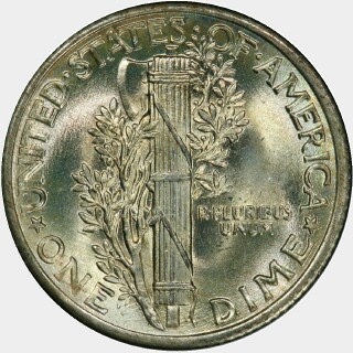 1936  Ten Cent reverse