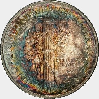 1945-S  Ten Cent reverse