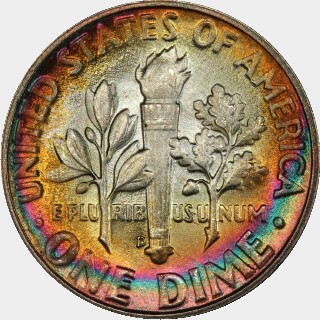 1946-D  Ten Cent reverse