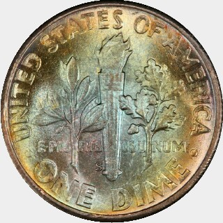 1946-S  Ten Cent reverse