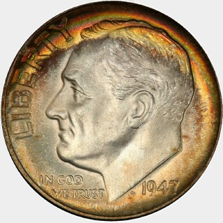 1947  Ten Cent obverse