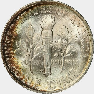 1947-S  Ten Cent reverse