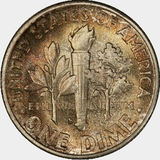 1949-S  Ten Cent reverse