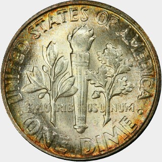 1951  Ten Cent reverse