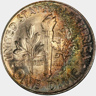 1954  Ten Cent reverse