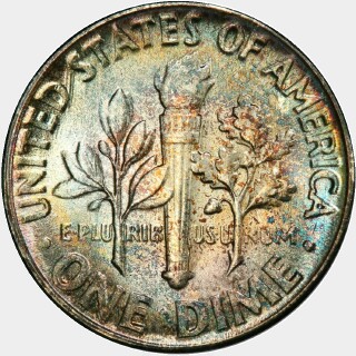 1956  Ten Cent reverse