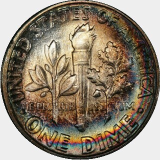 1958  Ten Cent reverse
