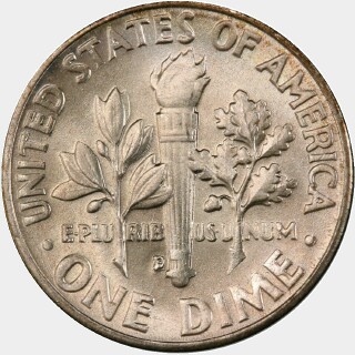 1959-D  Ten Cent reverse