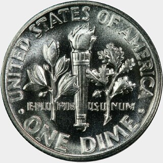 1952 Proof Ten Cent reverse