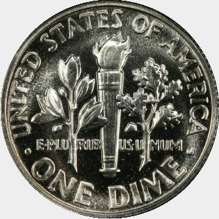 1954 Proof Ten Cent reverse