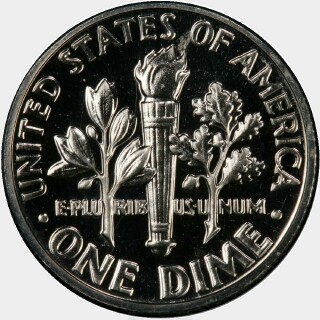 1968 Proof Ten Cent reverse