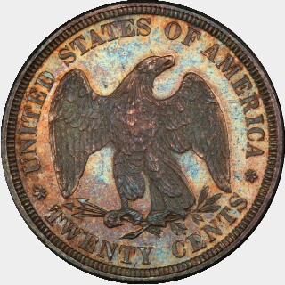 1875  Twenty Cent reverse