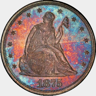 1875  Twenty Cent obverse