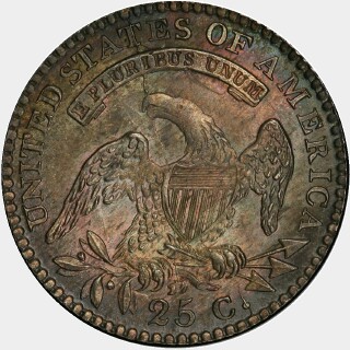 1818/5  Quarter Dollar reverse