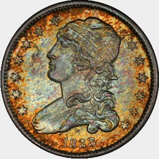 1833  Quarter Dollar obverse