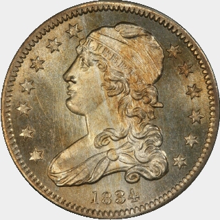 1834  Quarter Dollar obverse