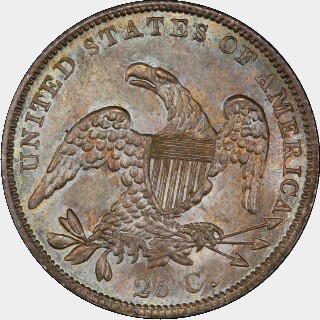 1838  Quarter Dollar reverse