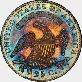 1820 Proof Quarter Dollar reverse