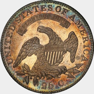 1821 Proof Quarter Dollar reverse