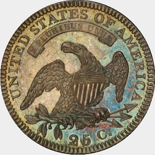 1822 Proof Quarter Dollar reverse