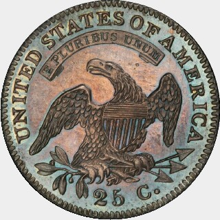 1828 Proof Quarter Dollar reverse