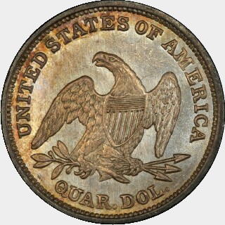 1839  Quarter Dollar reverse