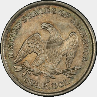 1840-O  Quarter Dollar reverse