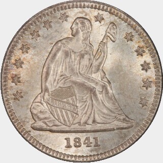 1841  Quarter Dollar obverse