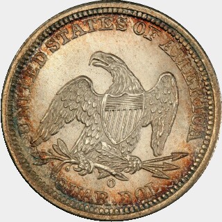 1841-O  Quarter Dollar reverse