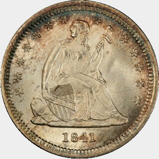 1841-O  Quarter Dollar obverse