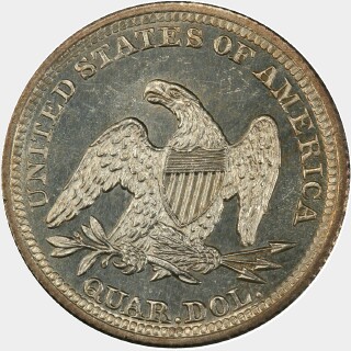 1842  Quarter Dollar reverse