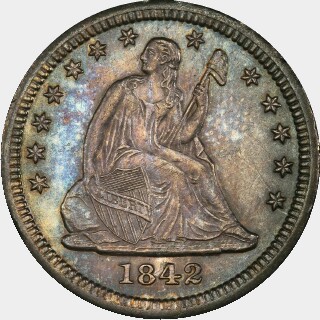 1842-O  Quarter Dollar obverse
