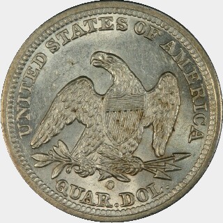1842-O  Quarter Dollar reverse