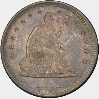 1843-O  Quarter Dollar obverse