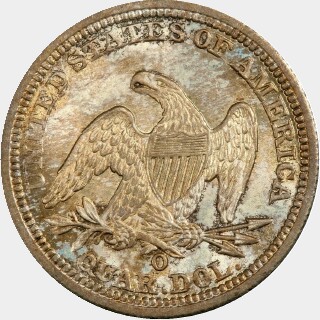 1844-O  Quarter Dollar reverse