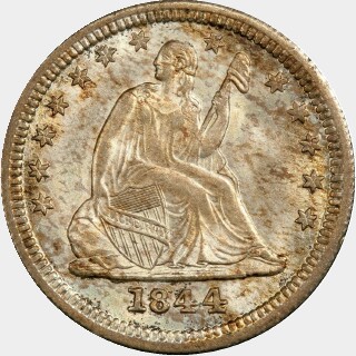 1844-O  Quarter Dollar obverse