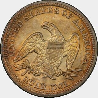 1845  Quarter Dollar reverse