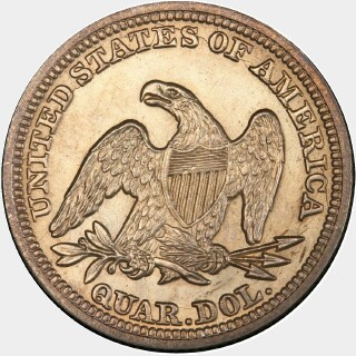 1846  Quarter Dollar reverse