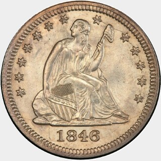 1846  Quarter Dollar obverse