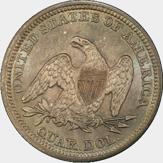 1847  Quarter Dollar reverse