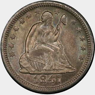 1847-O  Quarter Dollar obverse
