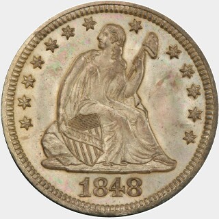 1848  Quarter Dollar obverse