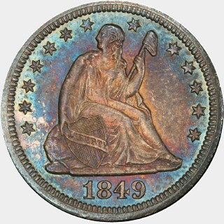 1849-O  Quarter Dollar obverse