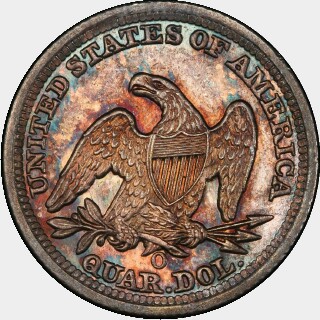 1850-O  Quarter Dollar reverse