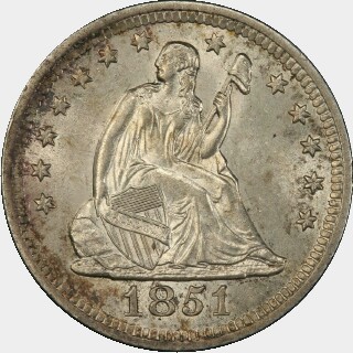 1851-O  Quarter Dollar obverse