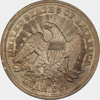 1853-O  Quarter Dollar reverse